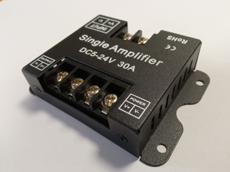 Výkonový zesilovač LED osvětlení, 1 kanál, 30A