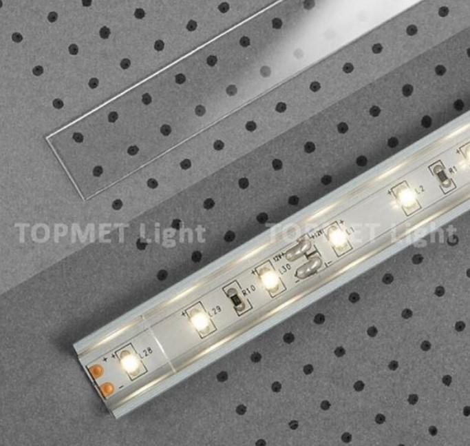 Krycí lišta W11,12,60,45 D čirá, nasouvací