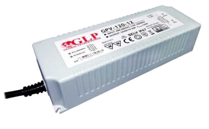 Napájecí zdroj GPV-120-12, 12V/10A-120W, IP67,GLP