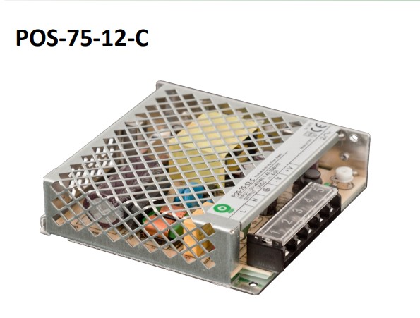 Napájecí zdroj POS-75-12-C, 12V/6A, 75W
